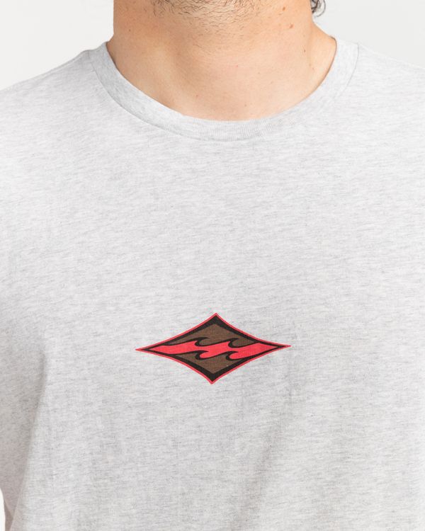 2 Diamond Wave - Short Sleeve T-Shirt for Men Grey C1SS70BIP2 Billabong