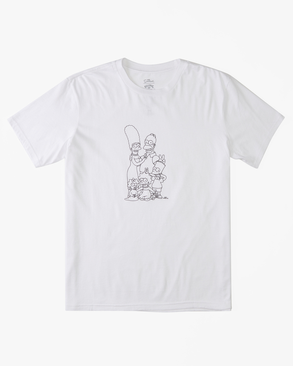 0 Simpsons Family Keyline - Short Sleeve T-Shirt for Men White C1SS84BIP2 Billabong