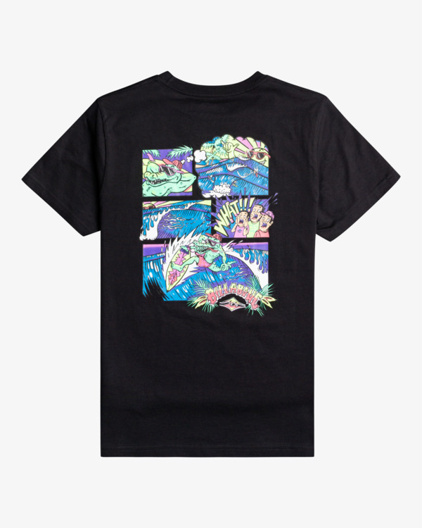 1 Croco Dreams - Camiseta de manga corta para Chicos 8-16 Negro C2SS35BIP2 Billabong