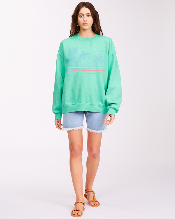 1 Ride In - Sweat pour Femme Vert C3FL25BIP2 Billabong