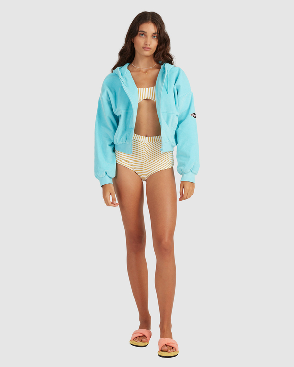 8 Tone On Tone - Kort Corduroy Jack voor Dames Blue C3JK13BIP2 Billabong