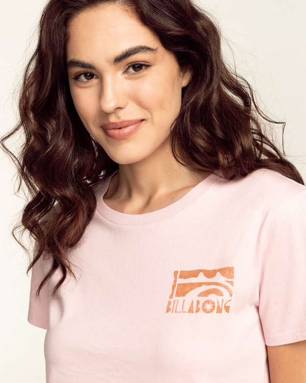 2 ADIV - Short Sleeve T-Shirt for Women Pink C3SS14BIP2 Billabong