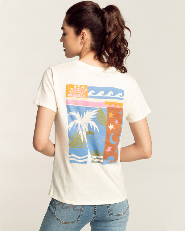 Dresswel Maglietta Donna Bring On The Sunshine – Arcobaleno, Girocollo, Cotone Mix