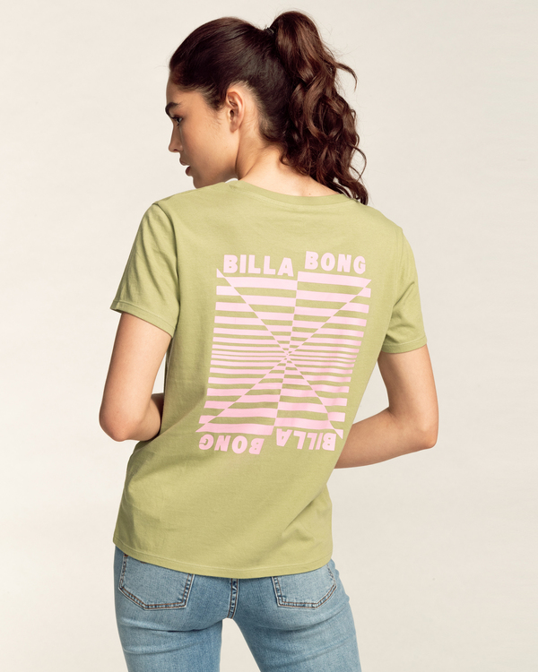 4 Segment - Short Sleeve T-Shirt for Women Green C3SS29BIP2 Billabong