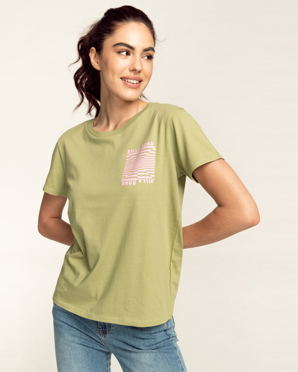 0 Segment - Short Sleeve T-Shirt for Women Green C3SS29BIP2 Billabong