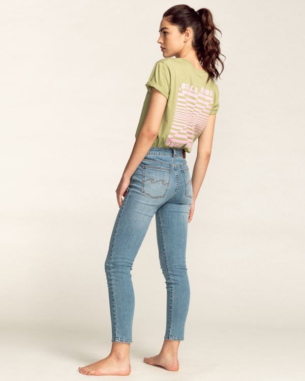 3 Segment - Short Sleeve T-Shirt for Women Green C3SS29BIP2 Billabong