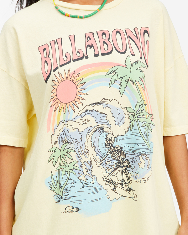 9 Over The Rainbow - T-shirt de manga curta para Mulher  C3SS34BIP2 Billabong