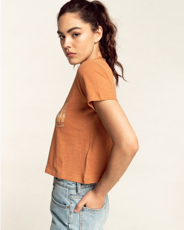1 Cali Greetings - Camiseta de manga corta para Mujer  C3SS37BIP2 Billabong