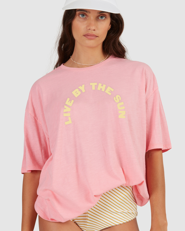 6 Yak Mate - Short Sleeve T-Shirt for Women Pink C3SS50BIP2 Billabong