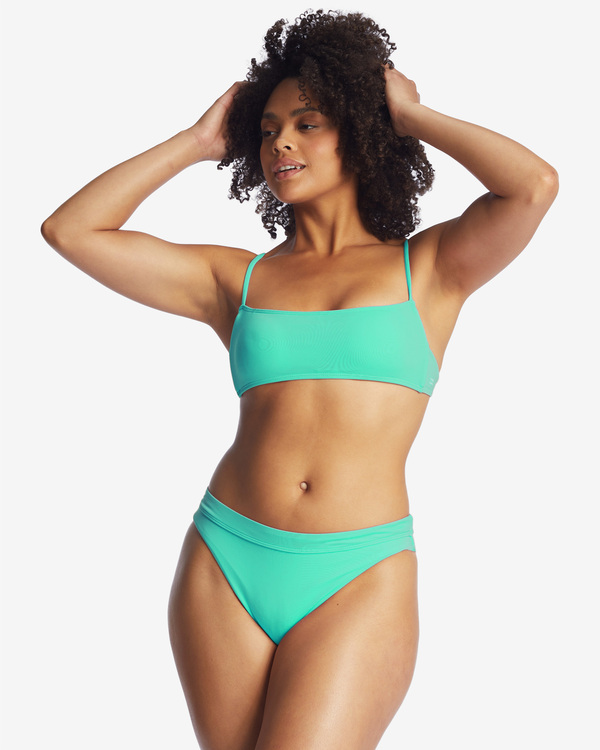2 Sol Searcher - Square Bralette Bikini Top for Women Green C3ST72BIP2 Billabong