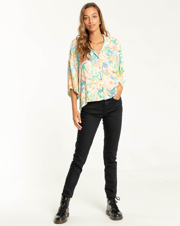 2 All Good - Shirt for Women Grey C3TP19BIP2 Billabong