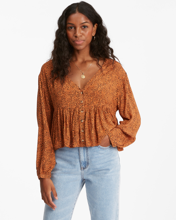 Puff sleeve blouse long sleeve sale