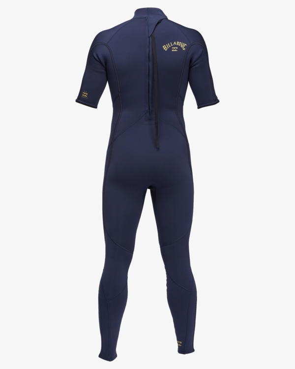1 2/2mm Absolute - Springsuit met Korte Mouw en Achterrits voor Heren Blue C42M66BIP2 Billabong