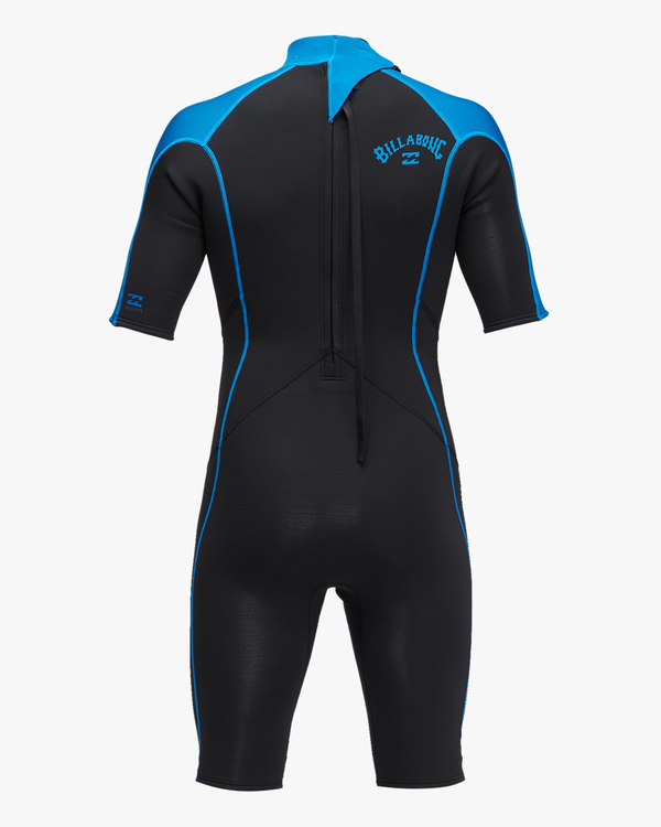 4 2/2mm Absolute 2022 - Back Zip Short Sleeve Springsuit for Men Blue C42M68BIP2 Billabong