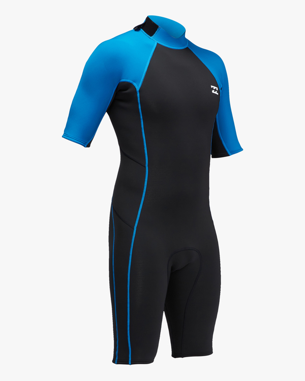 1 2/2mm Absolute 2022 - Back Zip Short Sleeve Springsuit for Men Blue C42M68BIP2 Billabong