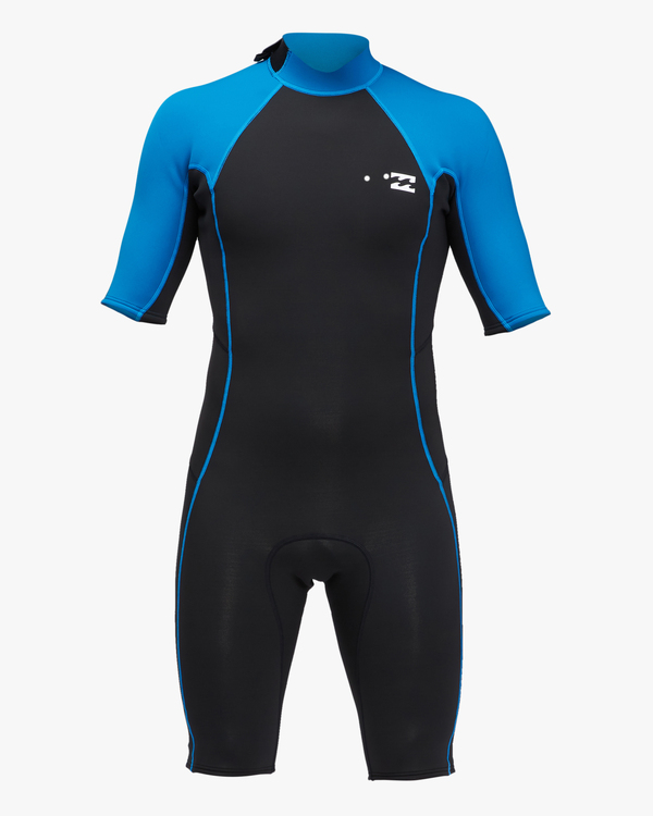 2 2/2mm Absolute 2022 - Back Zip Short Sleeve Springsuit for Men Blue C42M68BIP2 Billabong