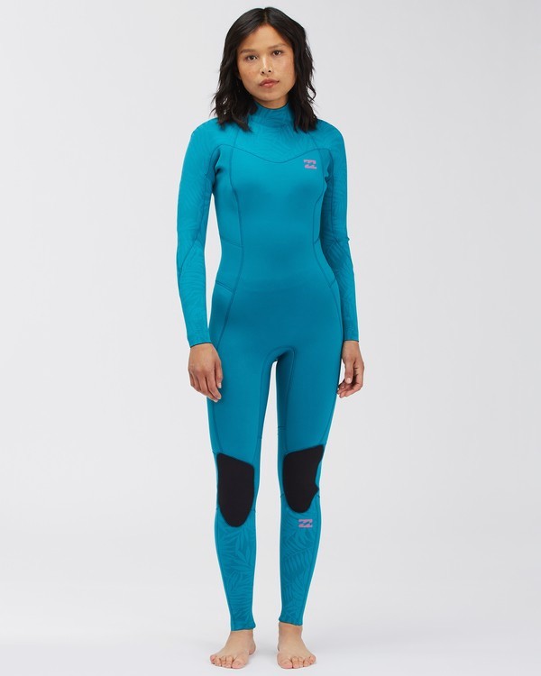 0 3/2mm Synergy 2021 - Combinaison Back Zip pour Femme Vert C43G53BIP2 Billabong