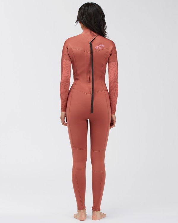 2 3/2mm Synergy 2021 - Combinaison Back Zip pour Femme Rouge C43G53BIP2 Billabong