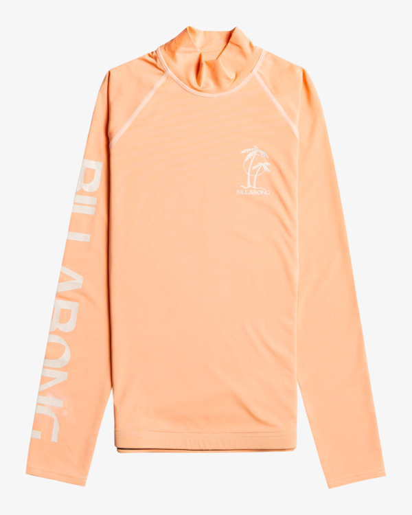 0 Logo - Langärmliger Rashguard mit UPF 50 für Frauen Blau C4GY10BIP2 Billabong
