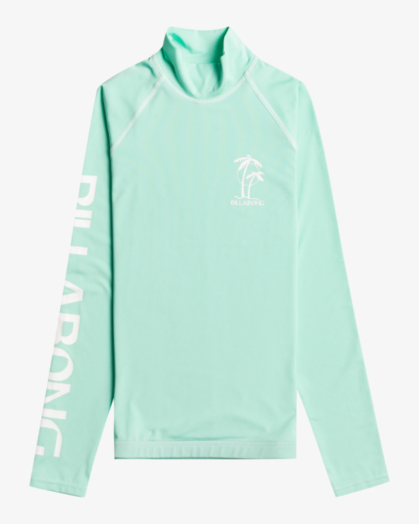 0 Logo - Langärmliger Rashguard mit UPF 50 für Frauen Grün C4GY10BIP2 Billabong