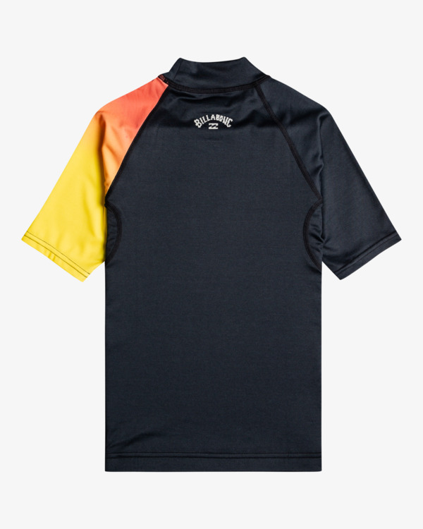 1 Contrast - Kurzärmliger Rashguard mit UPF 50 für Jungen 8 - 14 Schwarz C4KY22BIP2 Billabong
