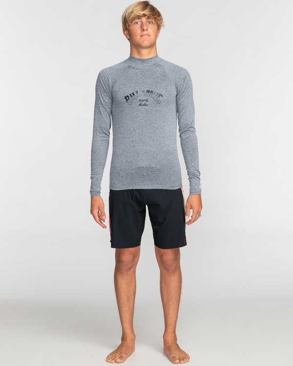 3 Arch - Long Sleeve UPF 50 Rash Vest for Men Grey C4MY58BIP2 Billabong