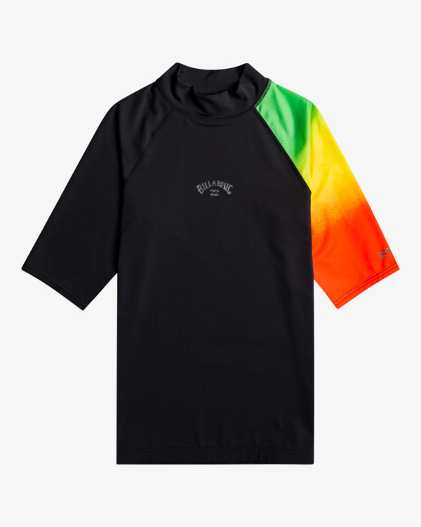 0 Contrast - UPF 50 Rash Vest met Korte Mouw voor Heren Black C4MY60BIP2 Billabong