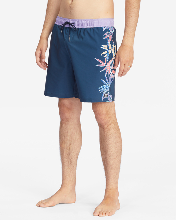 6 D Bah Layback 17" - Board Shorts for Men Blue D1LB15BIMU Billabong