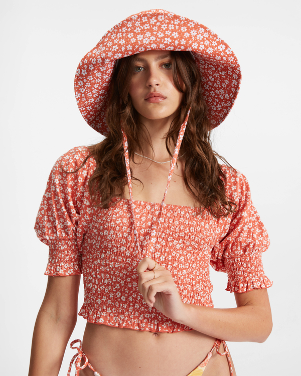 5 Coastal Sands - Puff Sleeve Top for Women  D3KT01BIS2 Billabong