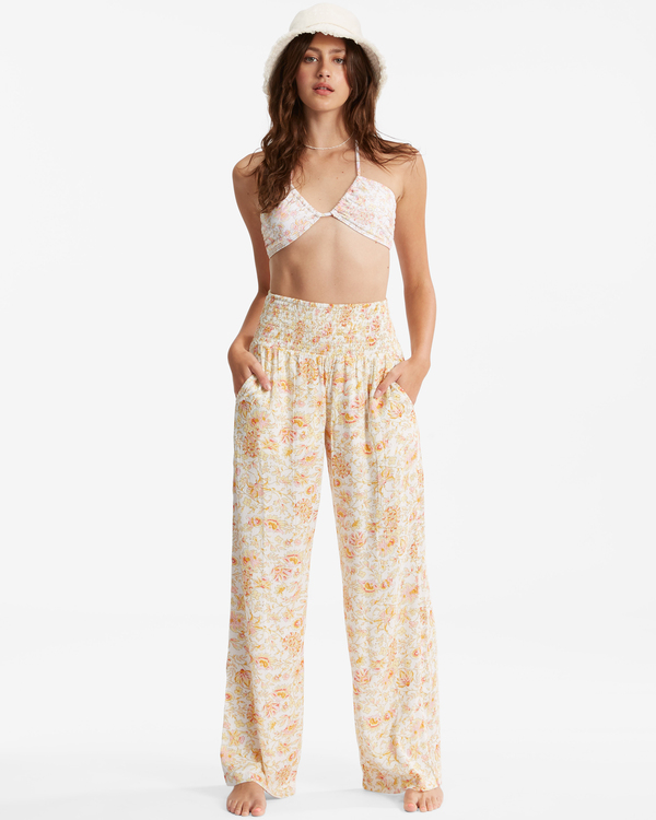 1 New Waves - Pantalon léger élastiqué pour Femme Blanc D3PT04BIS2 Billabong