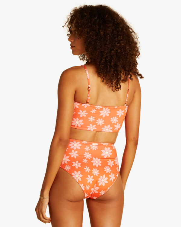 2 Wrangler Out West Dreamin Hi Retro - Reversible Full Bikini Bottoms for Women Orange D3SB29BIS2 Billabong