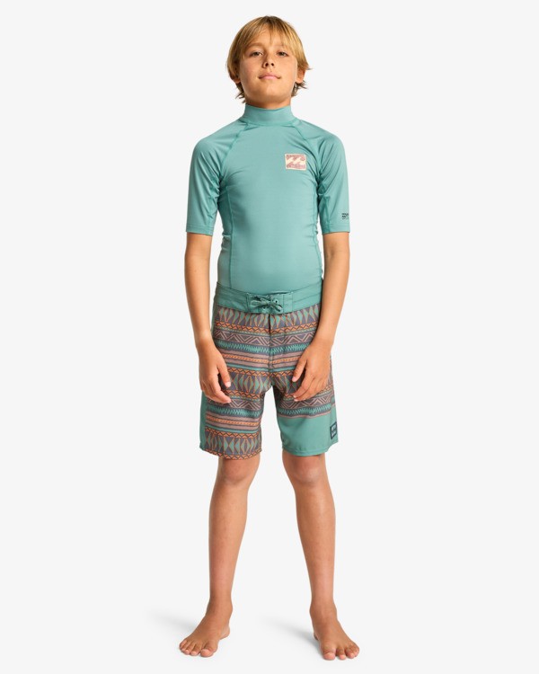 3 Burleigh Pro - Boardshorts for Boys 8-16 Blue EBBBS00116 Billabong