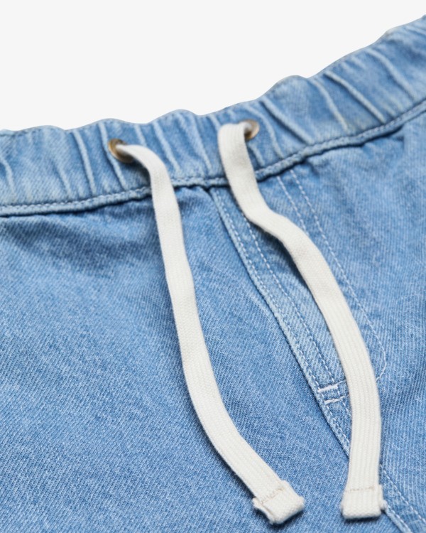 5 Larry Denim - Elasticated Denim Trousers With Drawcord for Boys 8-16 Blue EBBDP03001 Billabong