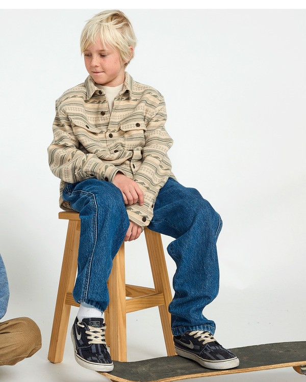 0 Larry Denim - Pantaloni in denim elasticizzati con coulisse da Ragazzo 8-16 Blue EBBDP03001 Billabong