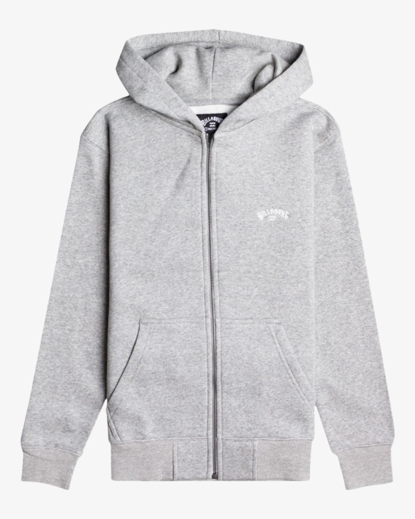0 Arch - Hoodie met Rits voor Jongens 8-16 Gray EBBFT00105 Billabong