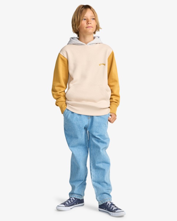 1 Arch Block Po - Sudadera con capucha para chicos 8-16 Beige EBBFT00124 Billabong