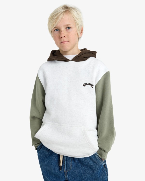0 Arch Block Po - Kapuzenpulli für Jungen 8-16 Weiss EBBFT00124 Billabong