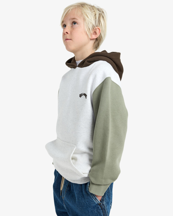 2 Arch Block Po - Kapuzenpulli für Jungen 8-16 Weiss EBBFT00124 Billabong