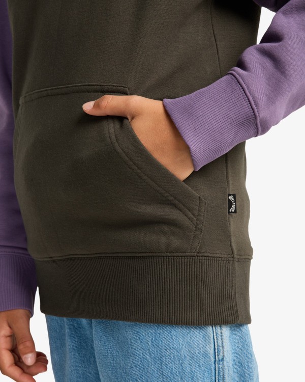5 Arch Block Po - Sudadera con capucha para chicos 8-16 Violeta EBBFT00124 Billabong