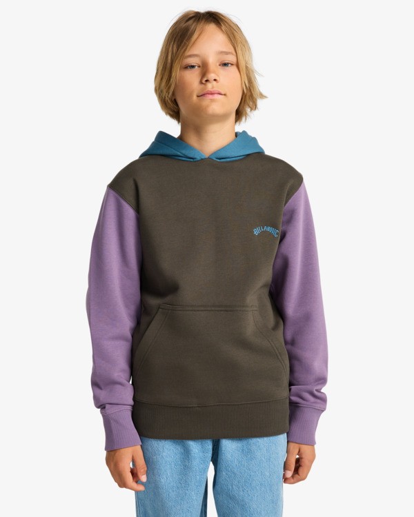 0 Arch Block Po - Sudadera con capucha para chicos 8-16 Violeta EBBFT00124 Billabong