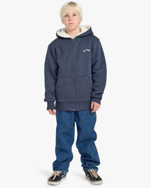 1 Arch Sherpa - Zip-Hoodie für Jungen 8-16 Schwarz EBBFT00126 Billabong