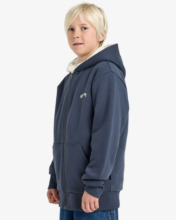4 Arch Sherpa - Zip-Hoodie für Jungen 8-16 Schwarz EBBFT00126 Billabong