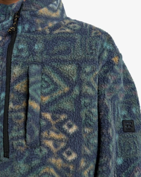 3 Boundary Mock - Pull à col rond demi-zippé pour Garçon 8-16 ans Bleu EBBFT00127 Billabong