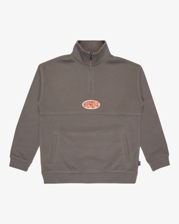 7 Burleigh - Half-Zip Sweatshirt for Boys 8-16 Grey EBBFT00134 Billabong