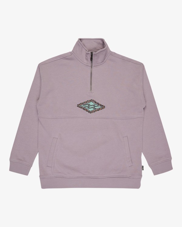 7 Burleigh - Half-Zip Sweatshirt for Boys 8-16 Purple EBBFT00134 Billabong
