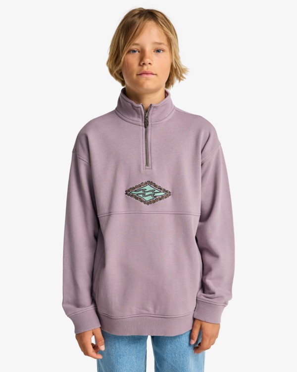 0 Burleigh - Half-Zip Sweatshirt for Boys 8-16 Purple EBBFT00134 Billabong
