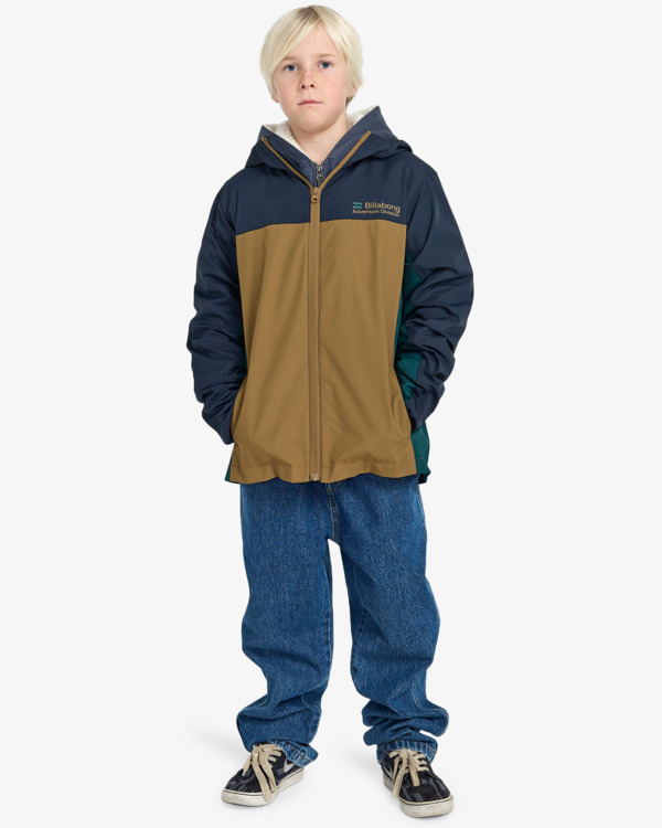 0 Transport - Lightweight Mini Ripstop Windbreaker for Boys 8-16 Blue EBBJK03009 Billabong