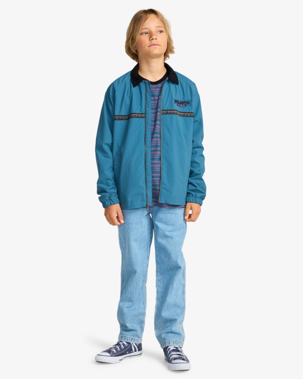 1 Since 73 Kirra - Kordjacke f&uuml;r Jungen 8-16 Blau EBBJK03012 Billabong