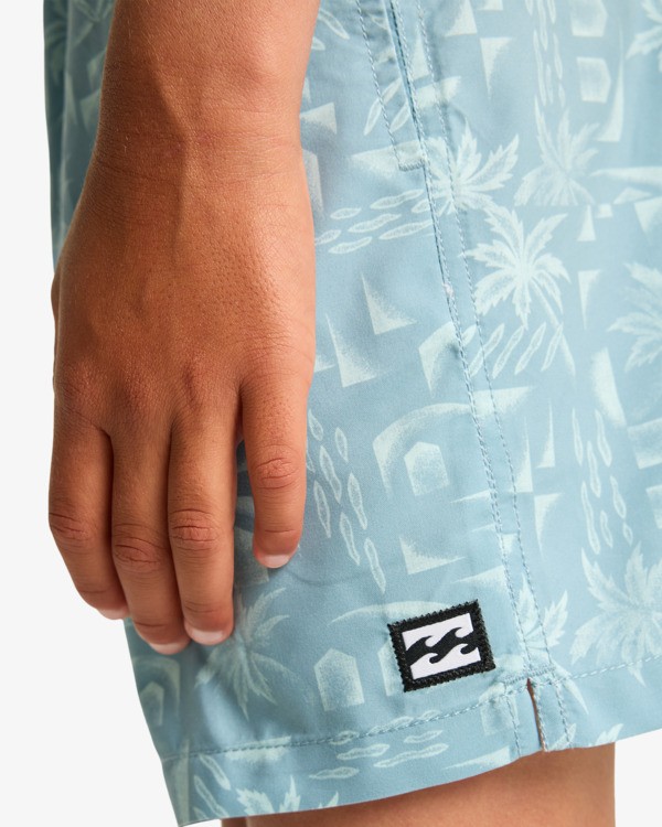 6 Vacay Layback - Schwimmshorts f&uuml;r Jungen 8-16 Weiss EBBJV00131 Billabong