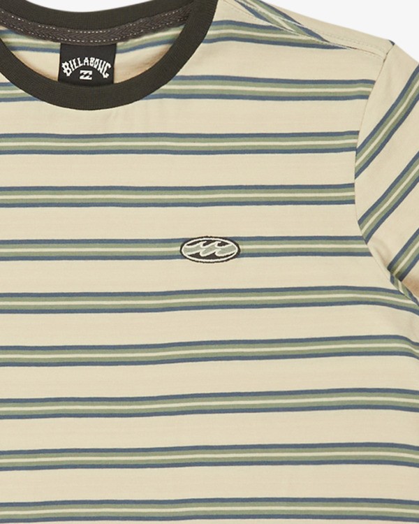 3 Baxter - Short Sleeve T-Shirt for Boys 8-16 Beige EBBKT03003 Billabong